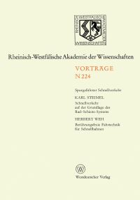 Book Cover for Schnellverkehr Auf Der Grundlage Des Rad-Schiene-Systems. Berührungsfreie Fahrtechnik Für Schnellbahnen by Karl Steimel, Herbert Weh