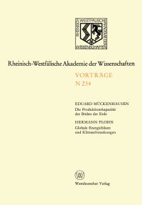 Book Cover for Die Produktionskapazität Der Böden Der Erde. Globale Energiebilanz Und Klimaschwankungen by Eduard Mückenhausen