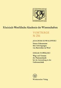 Book Cover for Neuere Erkenntnisse Über Schwingungen Von Bauwerken Im Wind. Wege Und Grenzen Der Plastomechanik Bei Der Anwendung in Der Umformtechnik by Joachim Kowalewski