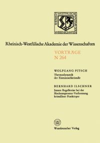 Book Cover for Thermodynamik Der Eisenmischkristalle. Innere Regelkreise Bei Der Hochtemperatur-Verformung Kristalliner Festkörper by Wolfgang Pitsch