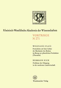 Book Cover for Fortschritte Auf Dem Gebiet Der Biochemie Des Bodens Im Bezung Zur Pflanzlichen Produktion (Übersicht). Probleme Der Düngung in Der Modernen Landwirtschaft by Wolfgang Flaig