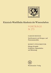 Book Cover for Interferometrie Mit Röntgen- Und Neutronenstrahlen. Flüssige Kristalle: Strukturen, Eigenschaften Und Bedeutung by Ulrich Bonse