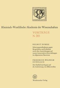 Book Cover for Sicherungsmanahmen Gegen Bergschäden Und Erdbeben Sowie Ihre Auswirkungen Auf Neuere Konstruktive Entwicklungen Im Allgemeinen Bauwesen by Helmut Domke
