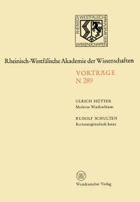 Book Cover for Moderne Windturbinen. Kernenergietechnik Heute by Ulrich Hütter