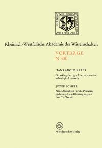 Book Cover for On Asking the Right Kind of Question in Biological Research by Hans Adolf Krebs