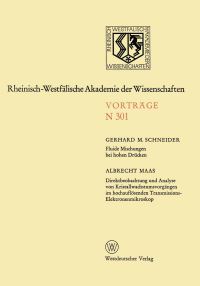 Book Cover for Fluide Mischungen Bei Hohen Drücken. Direktbeobachtung Und Analyse Von Kristallwachstumsvorgängen Im Hochauflösenden Transmissions-Elektronenmikroskop by Gerhard M Schneider