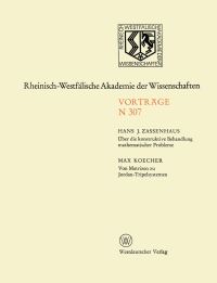 Book Cover for Über Die Konstruktive Behandlung Mathematischer Probleme. Von Matrizen Zu Jordan-Tripelsystemen by Hans Zassenhaus