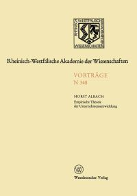 Book Cover for Empirische Theorie Der Unternehmensentwicklung by Horst Albach