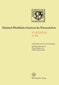 Book Cover for Qualitätssicherung Und Dauerhaftigkeit Von Stahlbetonbauwerken by Friedhelm Stangenberg