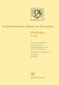 Book Cover for Nordrhein-Westfälische Akademie Der Wissenschaften by Benno Parthier