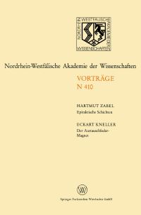 Book Cover for Epitaktische Schichten: Neue Strukturen Und Phasenübergänge. Der Austauschfeder-Magnet: Ein Neus Materialprinzip Für Permanmagnete by Hartmut Zabel