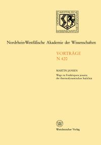Book Cover for Nordrhein-Westfälische Akademie Der Wissenschaften by Martin Jansen