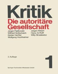 Book Cover for Die Autoritäre Gesellschaft by Günter Hartfiel