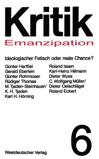 Book Cover for Emanzipation — Ideologischer Fetisch Oder Reale Chance? by Günter Hartfiel