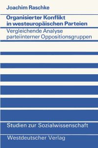 Book Cover for Organisierter Konflikt in Westeuropäischen Parteien by Joachim Raschke