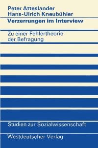 Book Cover for Verzerrungen Im Interview by Peter Atteslander