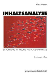 Book Cover for Inhaltsanalyse by Klaus Merten