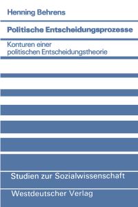 Book Cover for Politische Entscheidungsprozesse by Henning Behrens