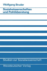 Book Cover for Sozialwissenschaften Und Politikberatung by Wolfgang Bruder