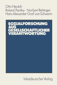 Book Cover for Sozialforschung Aus Gesellschaftlicher Verantwortung by Otto Neuloh