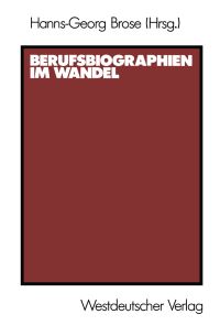 Book Cover for Berufsbiographien Im Wandel by HannsGeorg Brose