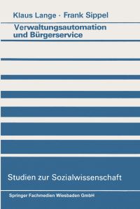 Book Cover for Verwaltungsautomation Und Bürgerservice by Klaus Lange