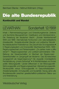 Book Cover for Die Alte Bundesrepublik by Bernhard Blanke