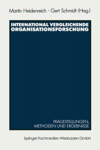 Book Cover for International Vergleichende Organisationsforschung by Martin Heidenreich
