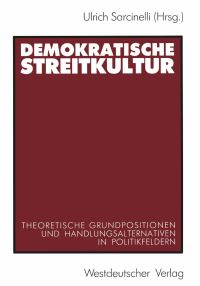 Book Cover for Demokratische Streitkultur by Ulrich Sarcinelli