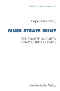 Book Cover for Mu Strafe Sein? by Helge Peters