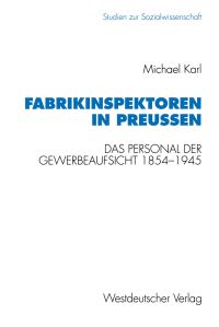 Book Cover for Fabrikinspektoren in Preuen by Michael Karl