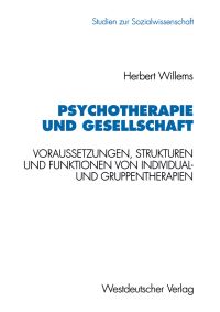 Book Cover for Psychotherapie Und Gesellschaft by Herbert Willems