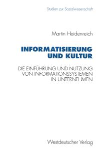 Book Cover for Informatisierung Und Kultur by Martin Heidenreich