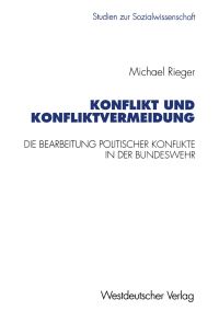 Book Cover for Konflikt Und Konfliktvermeidung by Michael Rieger