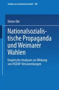 Book Cover for Nationalsozialistische Propaganda Und Weimarer Wahlen by Dieter Ohr