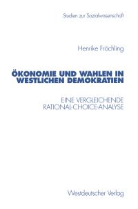 Book Cover for Demokratie Und Wahlen in Westlichen Demokratien by Henrike Fröchling