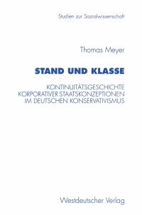 Book Cover for Stand Und Klasse by Thomas Meyer