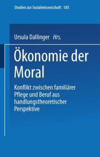 Book Cover for Ökonomie Der Moral by Ursula Dallinger