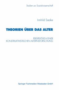 Book Cover for Theorien Über Das Alter by Irmhild Saake