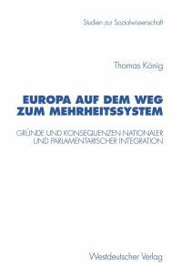 Book Cover for Europa Auf Dem Weg Zum Mehrheitssystem by Thomas König