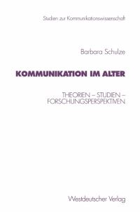 Book Cover for Kommunikation Im Alter by Barbara Schulze