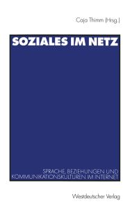 Book Cover for Soziales Im Netz by Caja Thimm