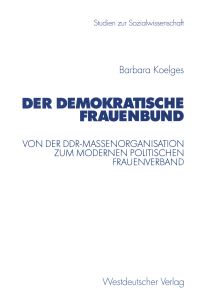 Book Cover for Der Demokratische Frauenbund by Barbara Koelges