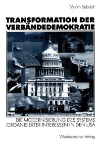 Book Cover for Transformation Der Verbändedemokratie by Martin Sebaldt