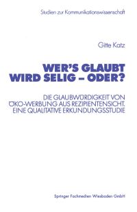 Book Cover for Wer's Glaubt Wird Selig — Oder? by Gitte Katz