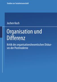 Book Cover for Organisation Und Differenz by Jochen Koch