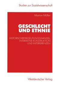 Book Cover for Geschlecht Und Ethnie by Marion Müller