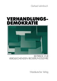Book Cover for Verhandlungsdemokratie by Gerhard Lehmbruch