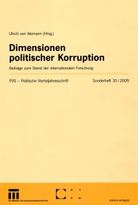 Book Cover for Dimensionen Politischer Korruption by Ulrich Alemann