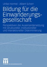Book Cover for Bildung Für Die Einwanderungsgesellschaft by Ulrike Hormel, Albert Scherr